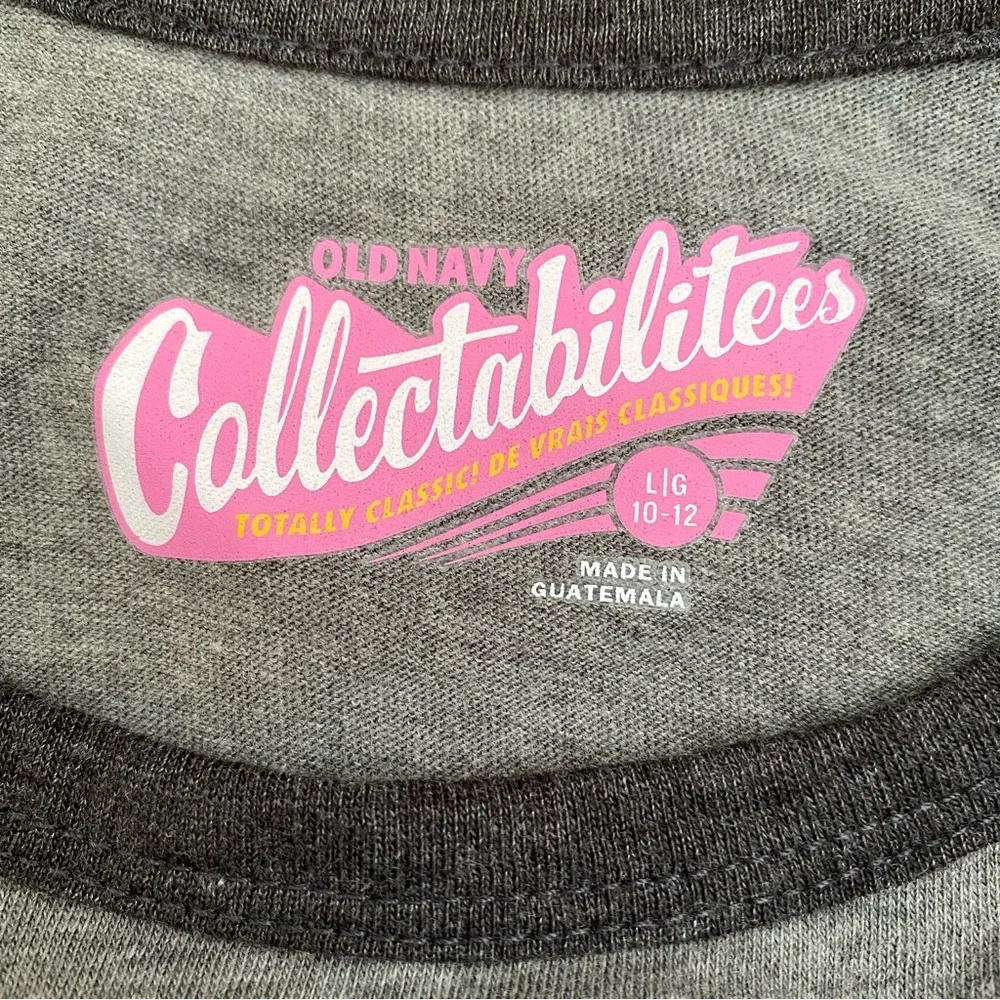 Old Navy Collectabilitees Batman 75th Anniversary Girls 3/4 Sleeve Shirt Size L